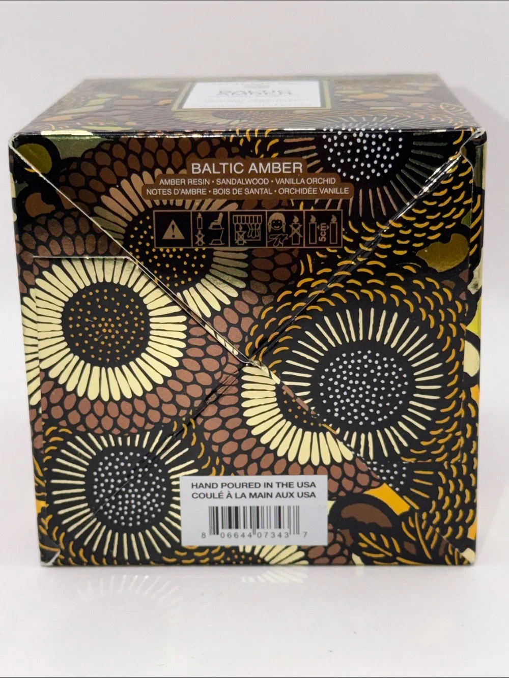 Voluspa Baltic Amber Candle FULL SIZE 9 Oz. From Japonica Collection! NEW IN BOX